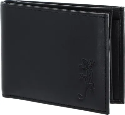 Produktbild von oxmox Leder Geldbörse Leather RFID Protect Pocketbörse Lizard Embossed Black schwarz