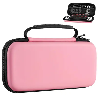 Imagen del producto de Funda MoKo compatible con Nintendo Switch/Switch OLED, color rosa pastel