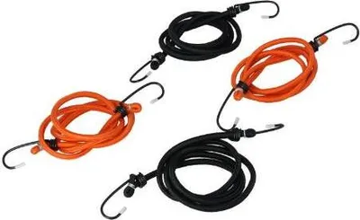 Produktbild von 4 x Spanngummi 75 cm mit Haken Spanngummis Gepäckspanner Spannseil Spanngurte