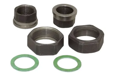 Produktbild von Pumpenverschraubungs-Set aus Temperguss schwarz, DN 25 (1 Zoll) IG x DN 40 (1 1/2 Zoll) IG