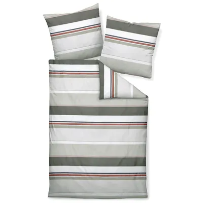 Produktbild von Janine Design Mako-Satin Bettwäsche-Garnitur J. D. 87090 Farbe naturell siena-07 Größe 240x220+2x80x80cm