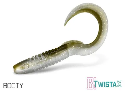 Immagine prodotto di DELPHIN TwistaX Eeltail UVs, esca in gomma a forma di anguilla, 15 cm, BOOTY, 101003921