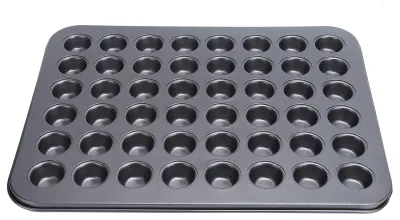 Mini-Muffin-Backform, 48 Mulden, antihaftbeschichtet, Kohlenstoffstahl