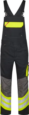 Produktbild von F. Engel Cargo Latzhose, Schwarz/Gelb, Gr. 114