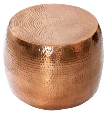 Image de Casa Padrino Luxe Table basse cuivre 60 cm aluminium - Table de salon - pièce unique