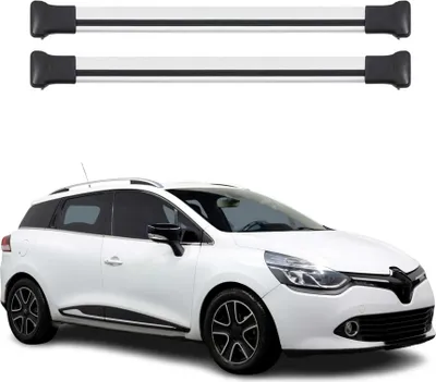 Zdjęcie produktu dla Poprzeczne bagażniki dachowe do Renault Clio SW 2012-2019 Aluminium Szary
