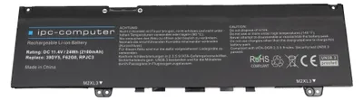 Produktbild von 0RPJC3 Akku 24Wh für Dell