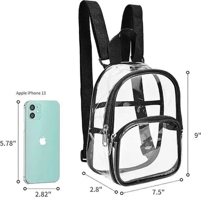 Produktbild von Famanu Transparente Tragetasche - Gym Clear Bag für Arbeit, Sport und Konzerte