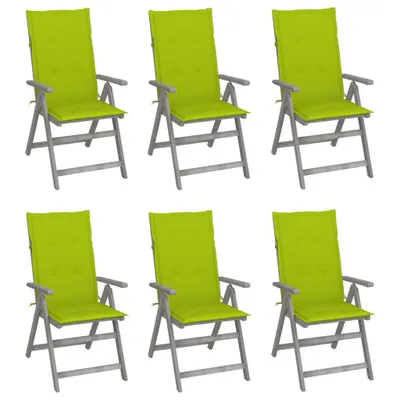 Produktbild von Hochlehner Verstellbar 6 Stk. mit Auflagen Massivholz Akazie