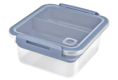 Produktbild von ROTHO Menübox Memory B3 1l, mikrowellengeeignet, spülmaschinenfest, mit Besteck, unterteilte Fächer