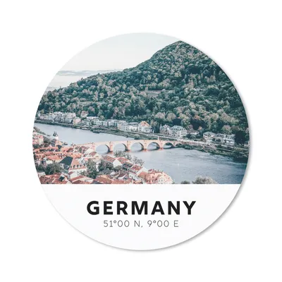 Produktbild von MuchoWow® Mauspad Mousepad Deutschland - Heidelberg - Sommer 30x30 cm - Mousepads - Maus Mat - Pad - Mausunterlage - Tischunterlage - Schreibtischmatten