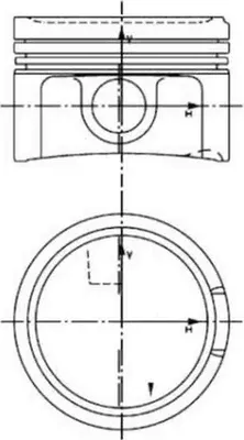 Produktbild von KOLBENSCHMIDT 40434620 Kolben für VW Golf IV Schrägheck (1J1) POLO (9N) PASSAT Variant (3B6) für AUDI A4 Avant (8ED, B7) A3 Schrägheck (8L1)