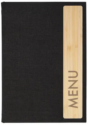Productafbeelding van sigel SM221: Menukaartmap met zeefdruk, DIN A5, donkergrijs