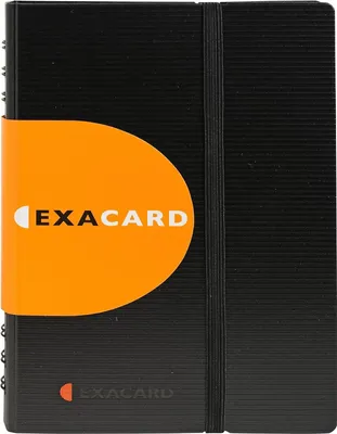 Produktbild von Exacompta 75034E, Polypropylen (PP), Schwarz, 120 Karten, 145 mm, 200 mm