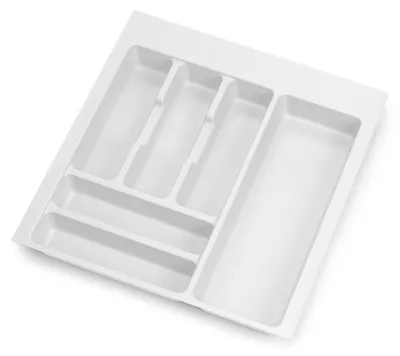 Obrázek produktu pro Úložný prostor na příbory Optima Vertex/Concept 500 mm (deska 16 mm), modul 500 mm, bílý plast
