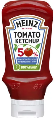 Produktbild von Heinz Tomato Ketchup 570g – 50% weniger Zucker & Salz, bewusster Genuss