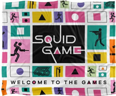 Obrázek produktu pro Squid Game 3 - deka Icons, hedvábná, superměkká TV23570 (jedna velikost) (barevná)