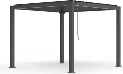 Produktbild von Bioklimatische Garten Pergola 3x3m manuell Aluminium Guadalupe - Grau