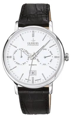 Produktbild von Dugena 7000330 Herren-Armbanduhr, Edelstahl-Gehäuse, Leder-Armband
