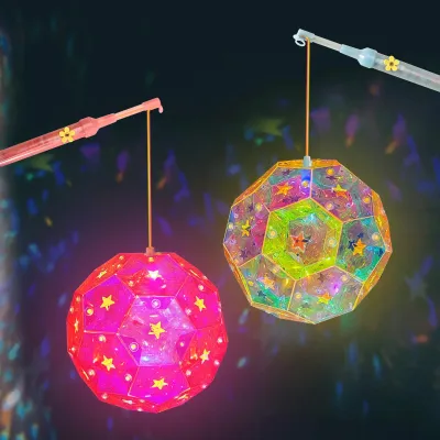 2 St. Martin Laternen-Bastelset mit LED-Lichtstab