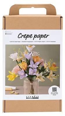 Produktbild von DIY-Set aus Krepppapier für Bastelprojekte