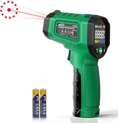 Produktbild von Infrarot -Thermometer, SQech Laser -Thermometer -50 ° C  600 ° C (-58 ° F 1112 ° F), einstellbarer Emissionsgröße, Kochen, Pizzaofen, Kühlschrank,