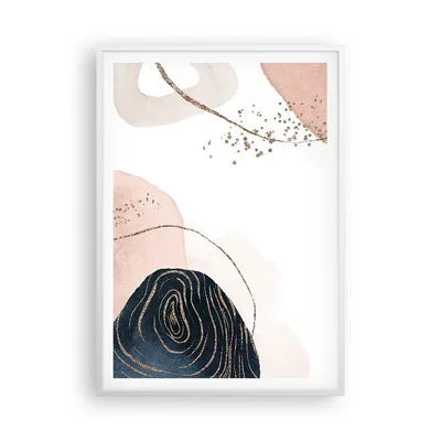 Produktbild von Gerahmtes Poster - Weißer Rahmen - Abstraktion Modern Grafik - 70x100 cm - Wand Bild - Wanddeko - Wandbilder - Wandposter - Bilderrahmen - Bilder - Kunstdruck - Wandbild - P2WPA70x100-4217