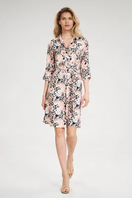 Produktbild von Figl Geblümtes Kleid für Frauen Aramour M701 rosa-grau L
