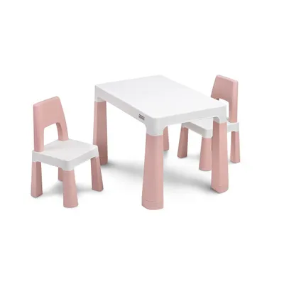 Obrázok produktu pre Súprava detského nábytku TOYZ MONTI 1+2, ružová/biela