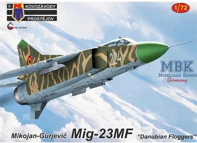Zdjęcie produktu dla Kovozavody Prostejov KPM72287 Mikojan-Gurewicz MiG-23MF „Danubian Floggers”