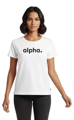 Produktbild von Spreadshirt Stromberg Firmenschriftzug von Alpha Frauen Premium T-Shirt, 4XL, Weiß