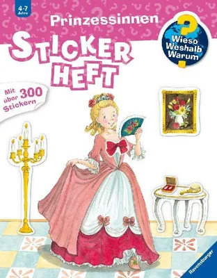 Produktbild von Wieso? Weshalb? Warum? Stickerheft: Prinzessinnen