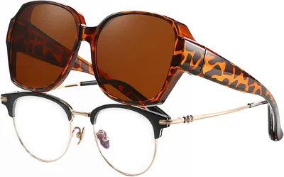 Produktbild von Sonnenbrille für Brillenträger, quadratisch, UV400 Schutz, für das Autofahren