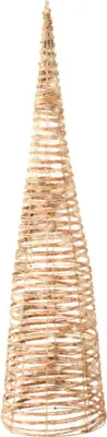 Productafbeelding van Micro LED cone d18h60 cm naturel/warm wit Lumineo