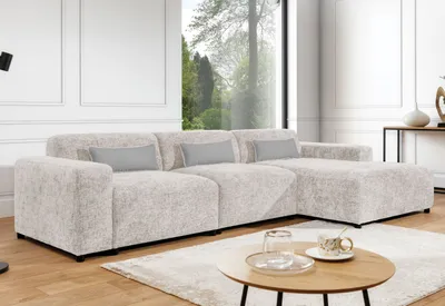 Produktbild von AX LIVING Couch Beige L Form Jughlio, 331 cm breit, modern & geräumig R