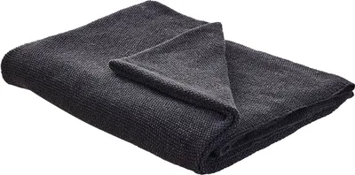 Obrázek produktu pro BELIANI Deka tmavě šedá bavlna 130 x 180 cm jednobarevná bez vzoru přehoz na postel moderní styl obývací pokoj ložnice