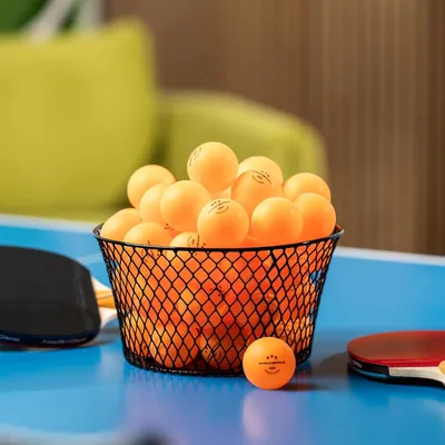 Produktbild von Orange 3-Sterne Tischtennisbälle - 40+ ABS Pingpongbälle für Innen und Außen - Ideal für Tischtennisturniere und Spiele