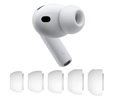 Produktbild von Apple AirPods Pro 3 links (3. Generation) Ersatz Ohrstück links (Modell A3064) – Einzelner AirPod Nur linker Ohrhörer + Apple Ohreinsätze 5 Stücke