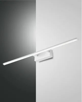 Produktbild von Nala LED-Wandleuchte, 15W, 1850lm, 3000K, IP44, Metall/Methacrylat, Weiß, modernes funktionales Design für Innen- und Außenbereich geeignet