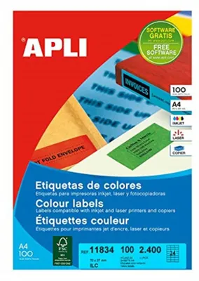 Produktbild von Apli 70x37mm Aufkleber    One Size