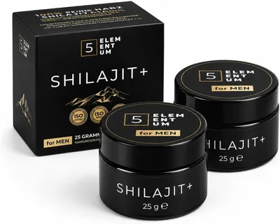 Zdjęcie produktu dla Shilajit z Himalajów dla mężczyzn – 82% kwasu fulwicznego – 50 g (2 x 25 g)