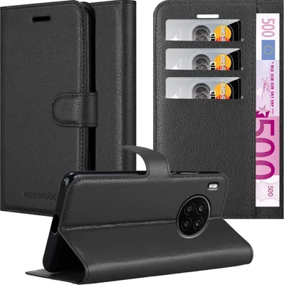 Zdjęcie produktu dla Etui ochronne Cadorabo do Honor 50 LITE w kolorze czarnym etui na telefon komórkowy z magnetycznym zamknięciem