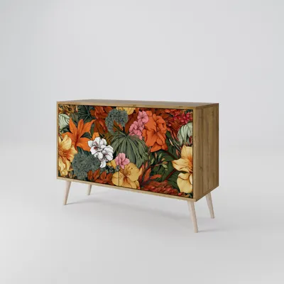 Produktbild von Spacerebels Kommode mit 2 Türen - Sideboard Komodenschrank - Highboard - Kleiderschrank Möbel - Wohnzimmer Schlafzimmer - 57,5×111×42 (HxBxT)