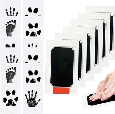 Produktbild von Famanu Baby Fuß- und Handabdruck Set ohne Flecken - Inkpad inklusive