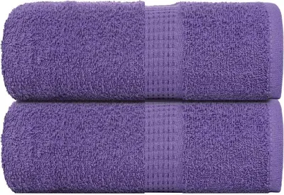 Produktbild von （Robust Möbel）Waschtücher FROGN 2er set - modernes Design - Lila 30x30cm 360 g/m² NEU834471 - Handtücher