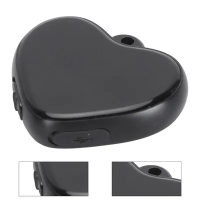 Produktbild von Herz-Anhänger Digital-Recorder , Mini-Voice-Recorder mit Rauschunterdrückung, Sprachaktivierung, 100 Std. Speicher, für Schule, Meetings & unterwegs