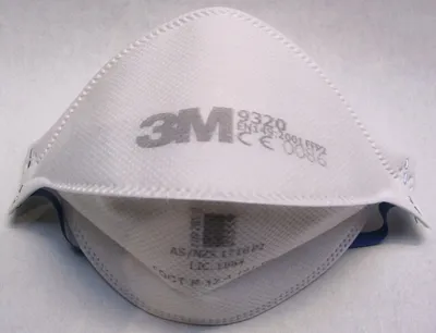 Produktbild von 3M Atemschutzmaske 9320 FFP2 Feinstaubmaske 3 M Staubmaske Partikelmaske Maske