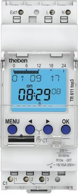 Produktbild von Theben Digitale Zeitschaltuhr TR 611 top3 6110130