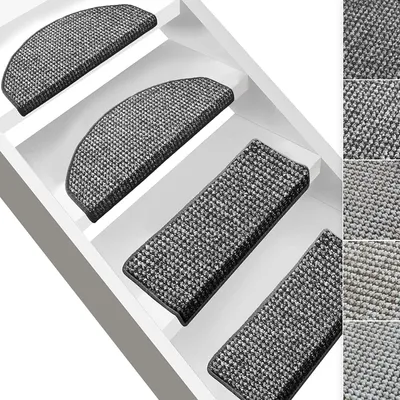 Produktbild von Stufenmatten Grandeur Grau 73 19 x 56 cm Halbrund