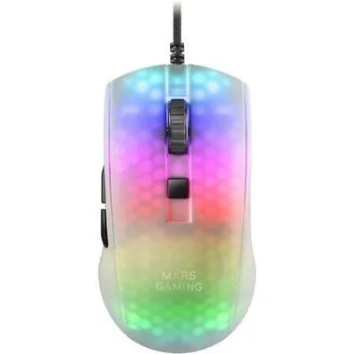Produktbild von Mars Gaming MMRW, rechts, Optisch, USB Typ-A, 12800 DPI, Weiß